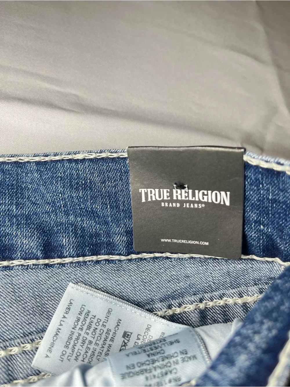 True Religion Geno Big T Flap Slim Jeans Men’s 32x32 Medium Spiced Orchard Wash